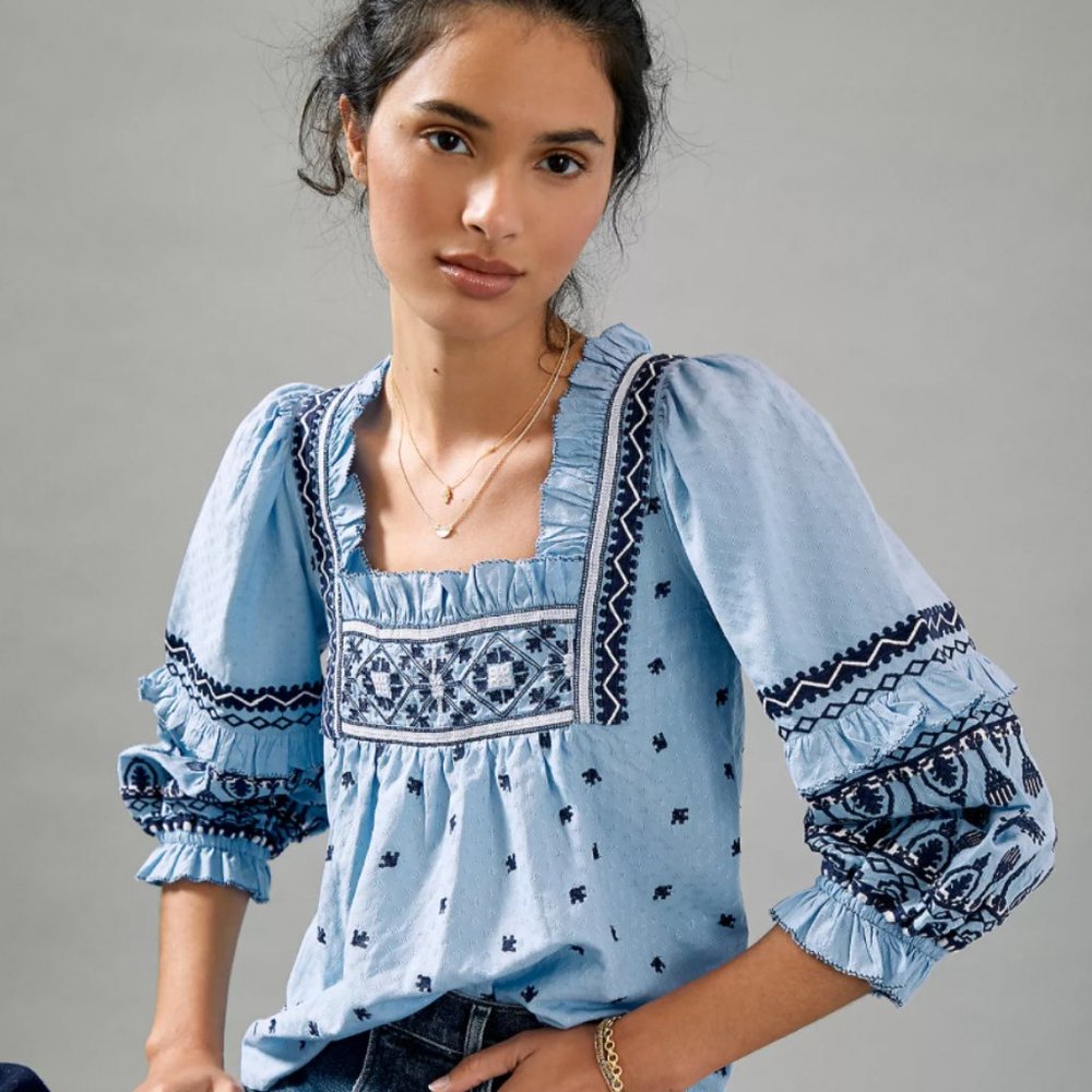 ISO: Mary Embroidered Blouse